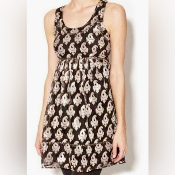 Free People Sleeveless Metallic Studded Jacquard Mini Dress - Picture 5 of 11